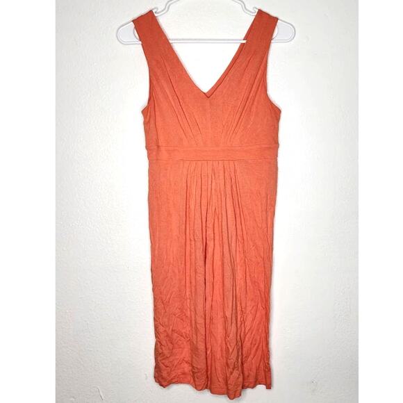 Ann Taylor LOFT Jersey Empire Waist Sundress Melon Orange Size XS - Picture 1 of 5